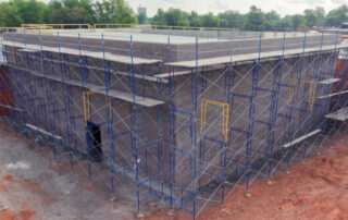 icf school facility exterior brick finish